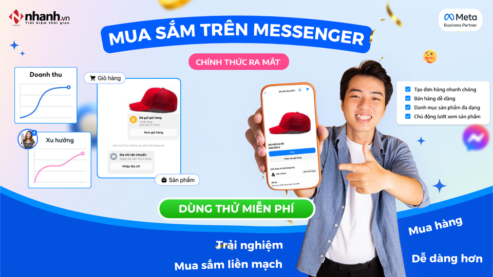 Tạo giỏ hàng Facebook Shop