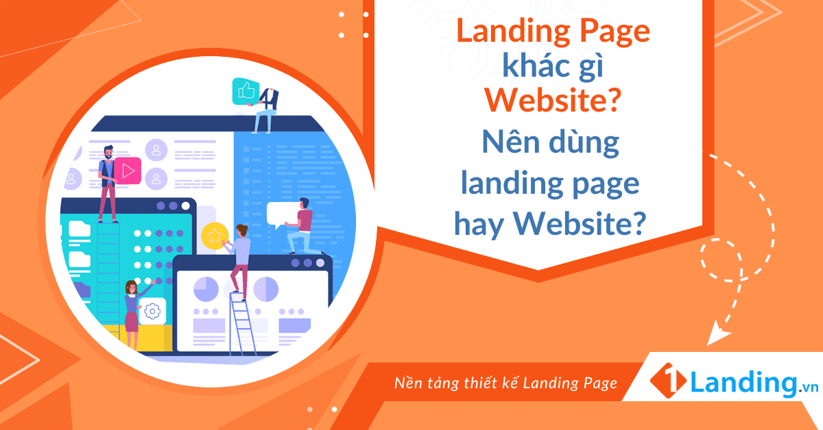 Landing page khác gì website? Nên sử dụng landing page hay website?